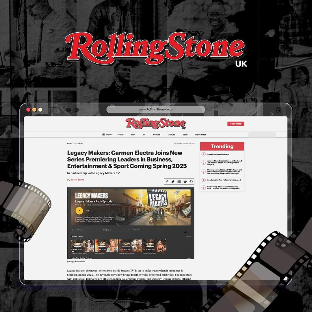  The provided images highlight the media buzz surrounding the upcoming TV series "Legacy Makers" and its production studio.