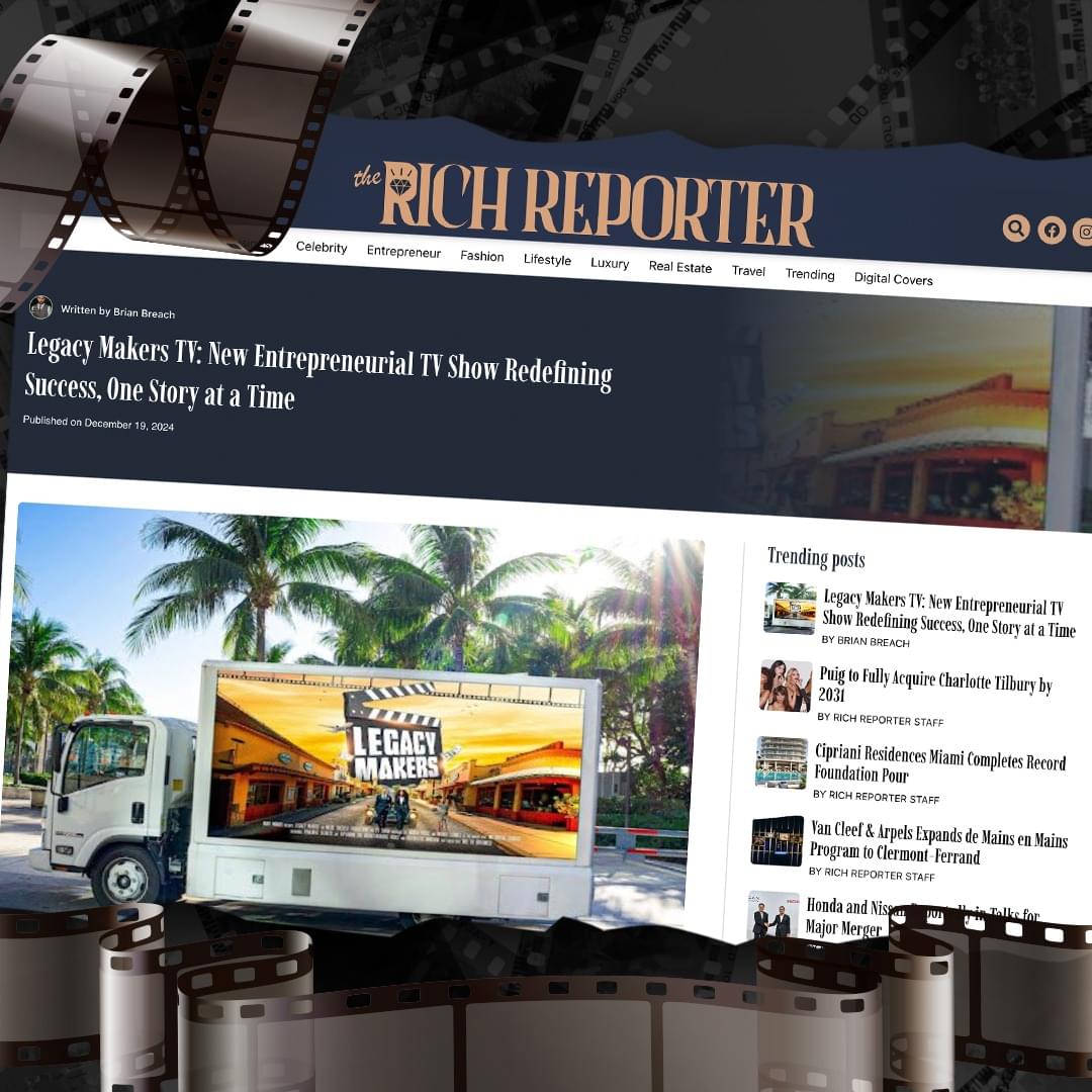 Legacy Makers It is an entrepreneurial TV show that aims to redefine success by sharing one story at a time.