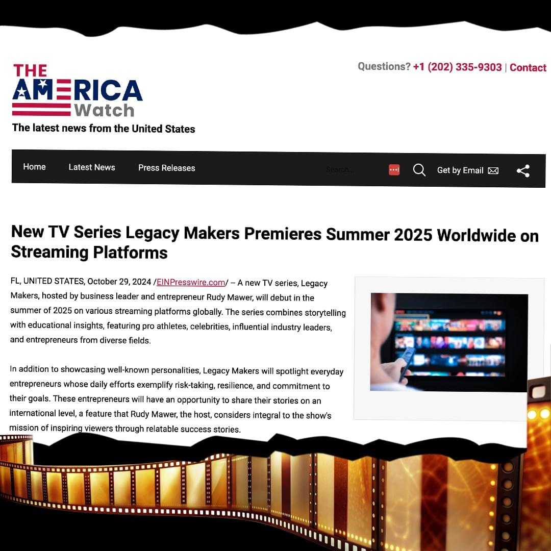  These images capture the widespread media recognition of Legacy Makers TV, a cinematic docu-series that highlights the journeys of visionaries and industry leaders.
